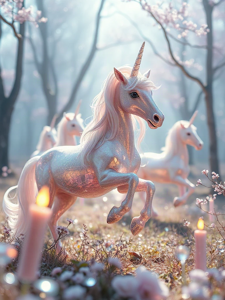 Crystal Unicorn Forest