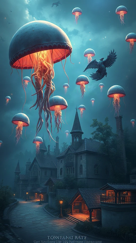Floating Jellyfish Sky