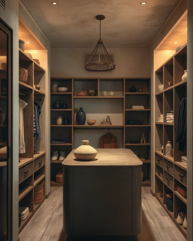 Wabi-Sabi Walk-in Closet