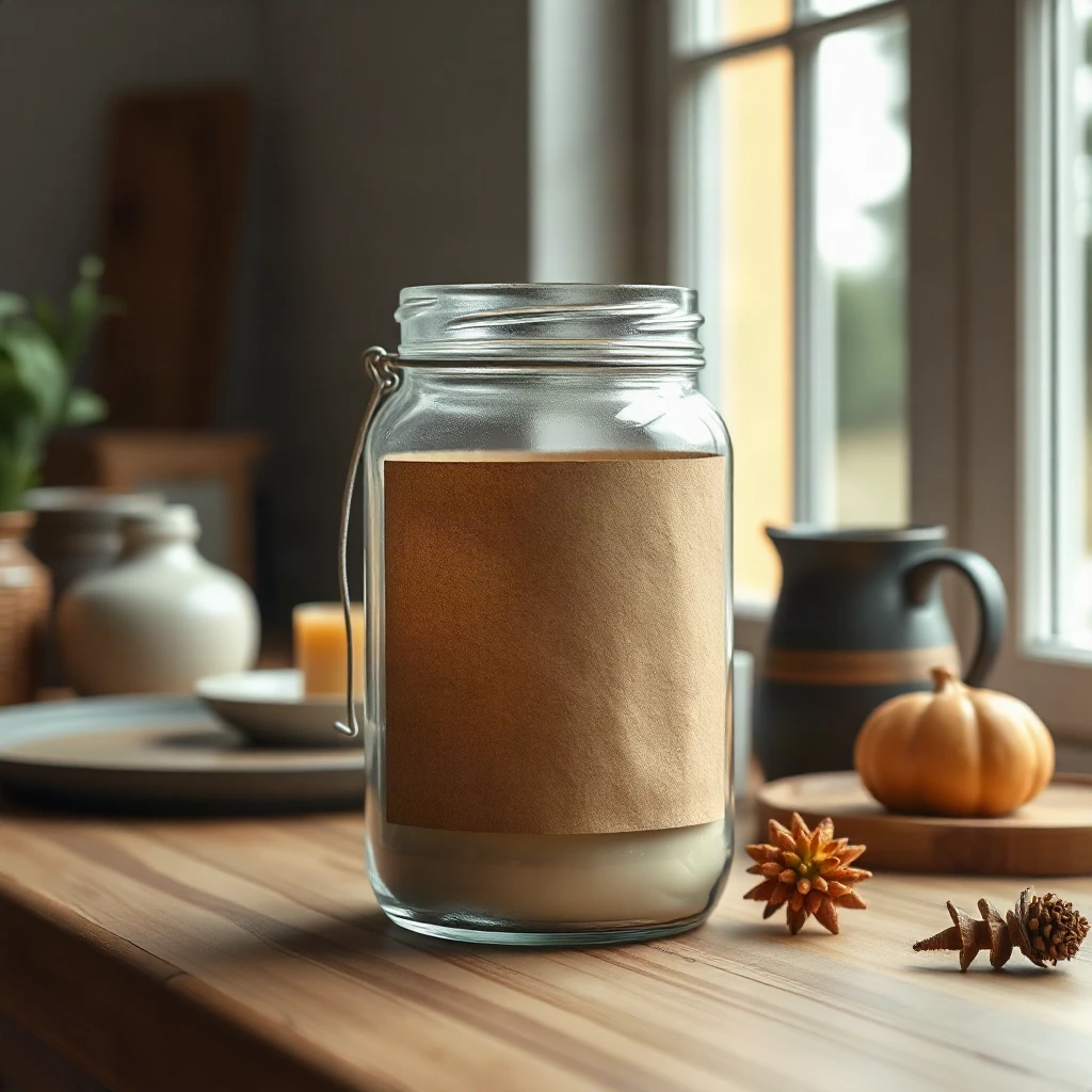 Food Label Jar Mockup Lifestyle