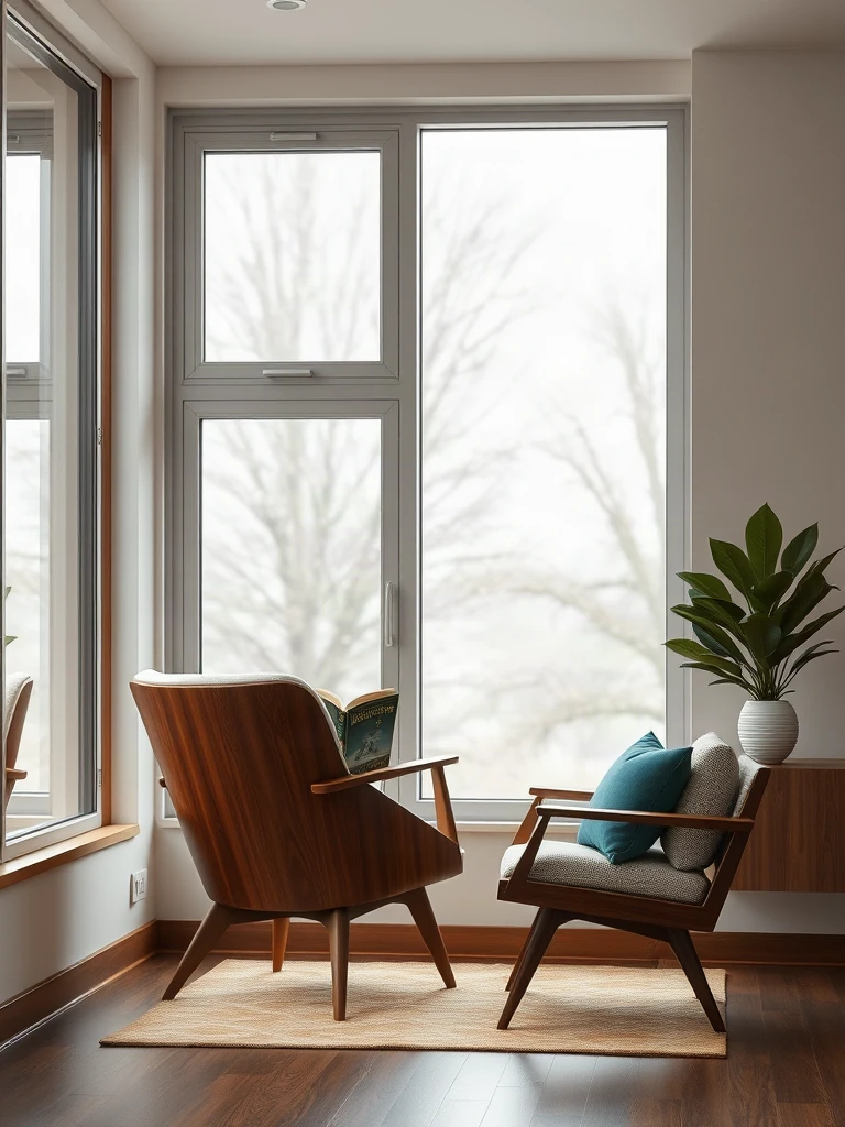 Mid-Century Modern Reading Nook