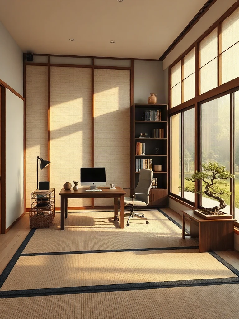 Japanese Zen Home Office
