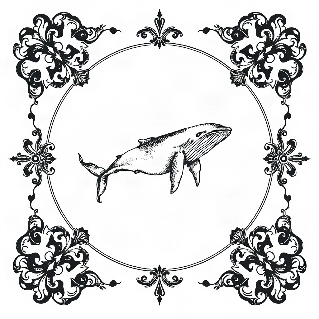 Ornamental Whale Tattoo