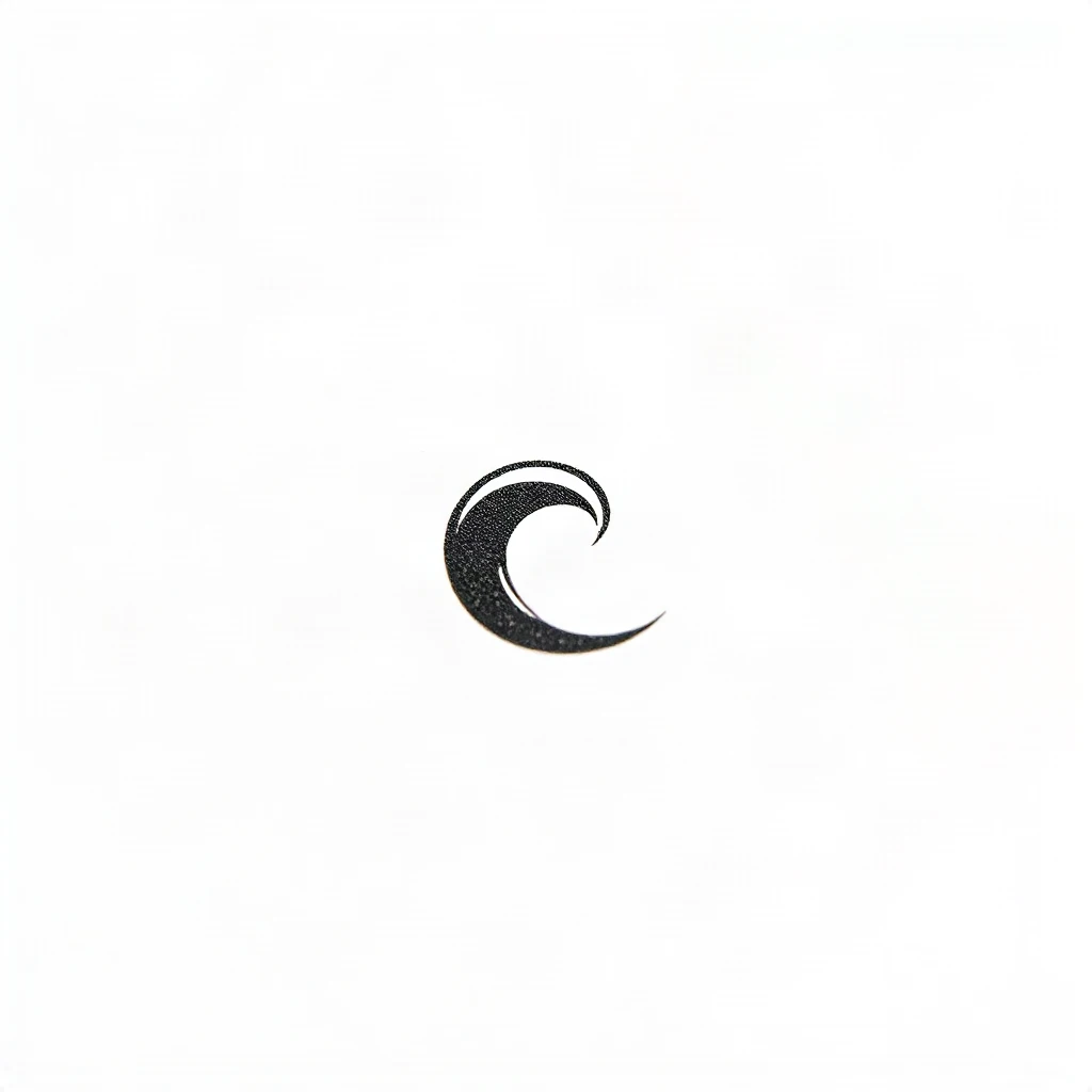 Minimalist Ocean Wave Tattoo
