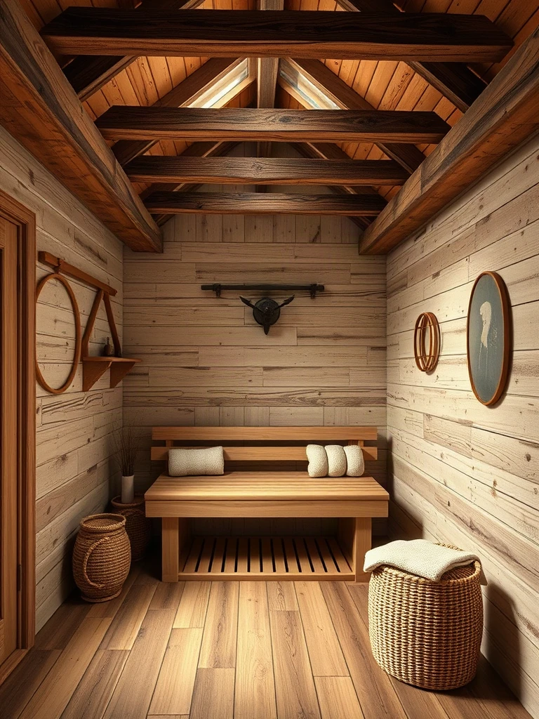 Rustic Farmhouse Spa Room