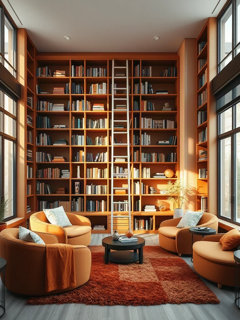 Retro 70s Library