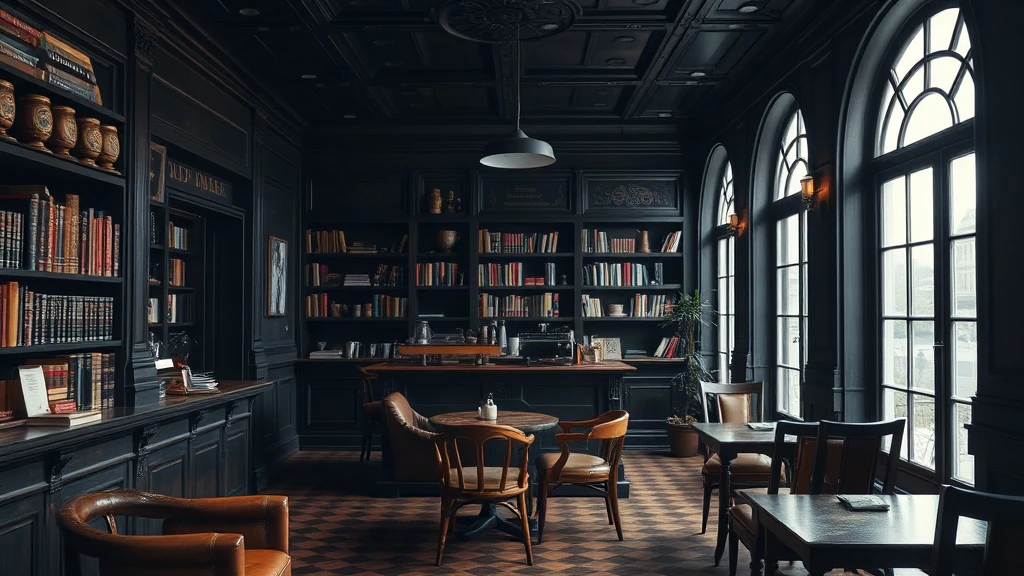 Dark Academia Coffee Shop