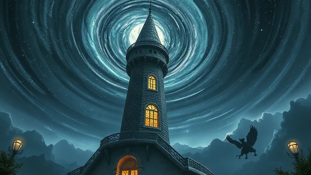 Wizard Tower at Night