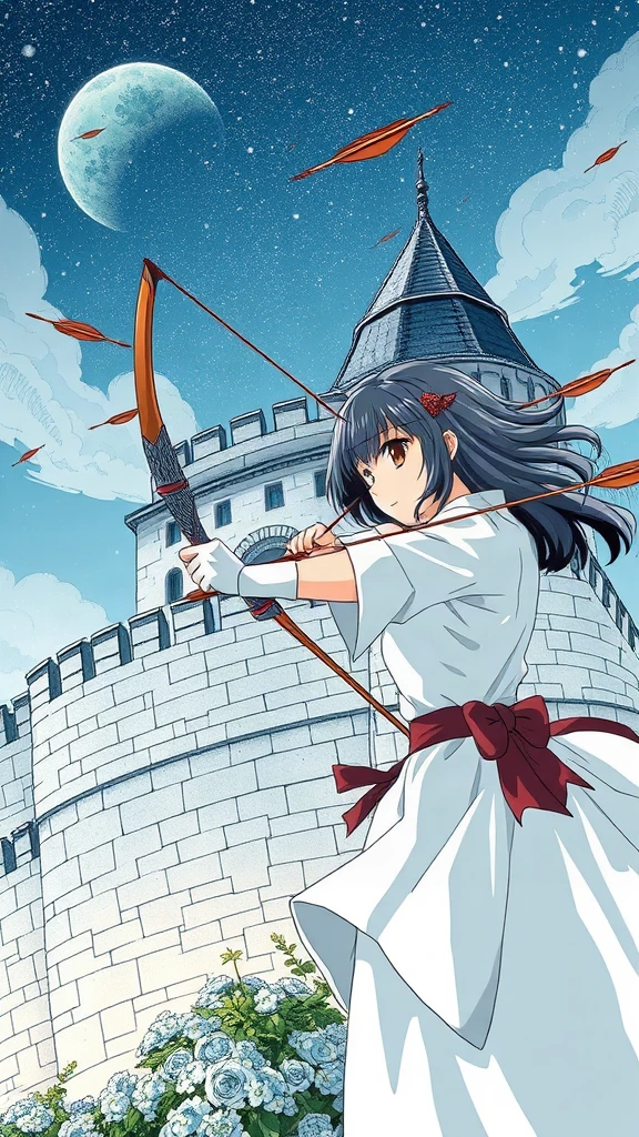 Archer on Castle Wall